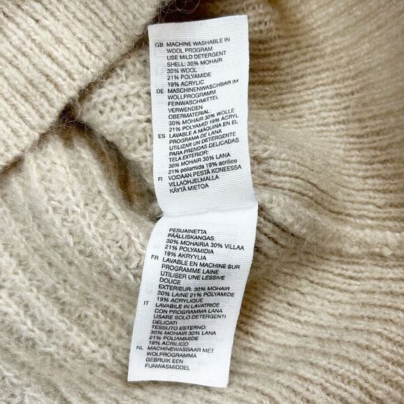 & Other Stories Mohair and Wool Blend Polkadot Sweater Size XS - Picture 4 of 6